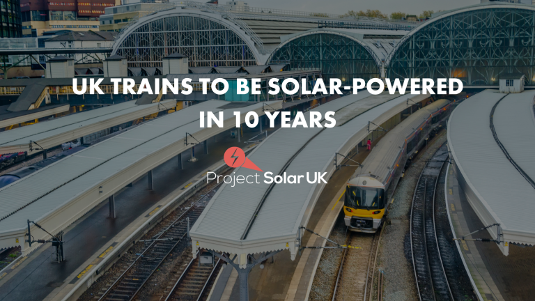 UK trains to be solar powered in 10 years