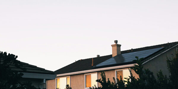 solar panels on a house